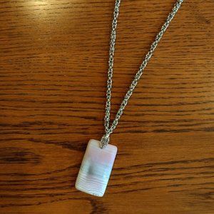 Handmade byzantine necklace with natural stone pendent